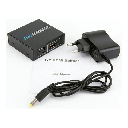 Splitter Hdmi 1x2 Full Hd Activo 2 Salidas 1080p Tv / Metal