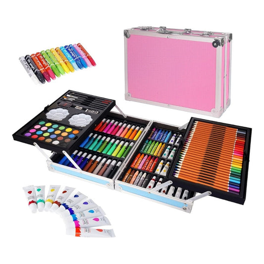 Set De Arte 145 Pcs Maleta Lapices Pintar Lapiz Para Pinar