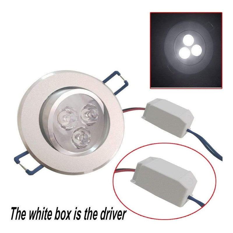 X5 Ampolleta Led Embutido Focos Led Embutidos Blanco Frio 3w