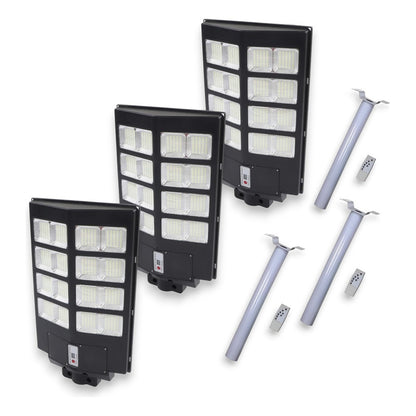 Pack X3 Foco Solar Led Exterior Foco Solares 800w + Soporte