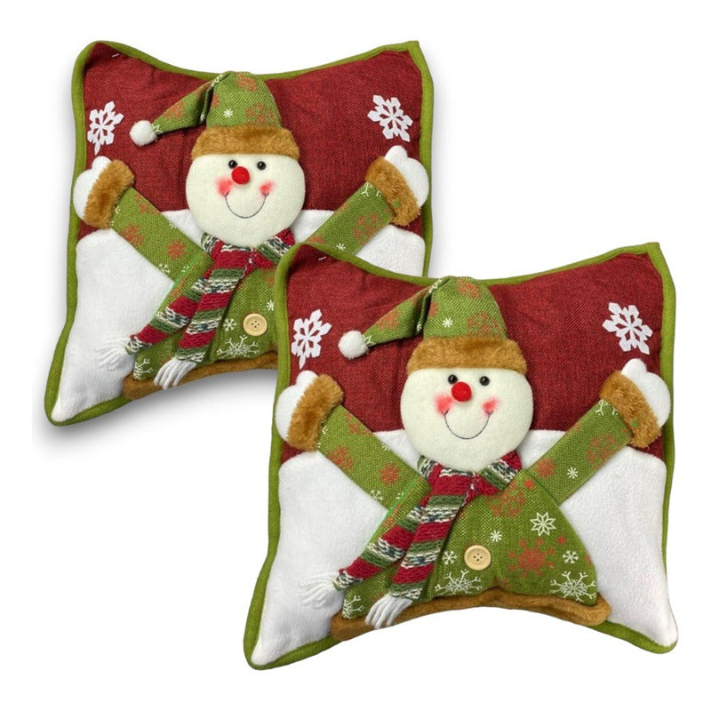 X2 Funda Cojin Navidad Fundas Navideñas Cojines Decorativos