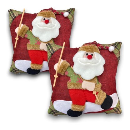 X2 Funda Cojin Navidad Fundas Navideñas Cojines Decorativos