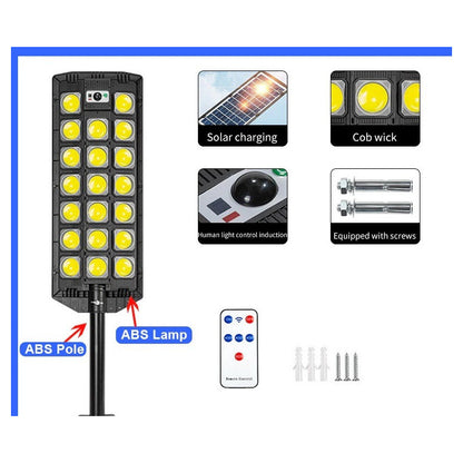 Foco Led Exterior 3 Unidades  1200w Con Sensor Movimiento Focos Solar Luminarias Solares Foco Led Solar Exterior Con Sensor Reflector Solar Qatarshop Reflectores Para Exterior Solares