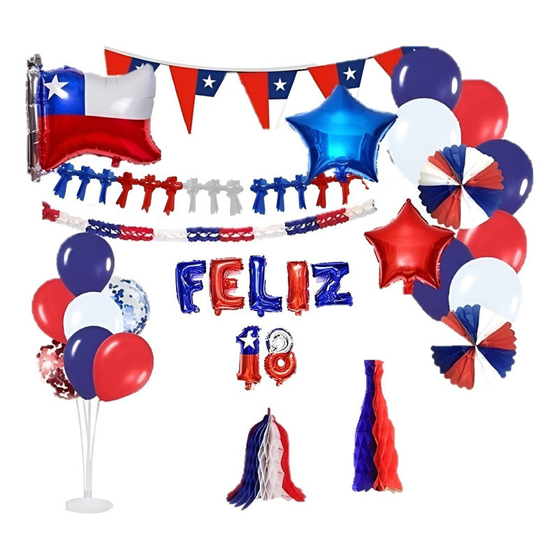 X5 Globos Metalicos Globo Bandera Decoracion Fiestas Patrias