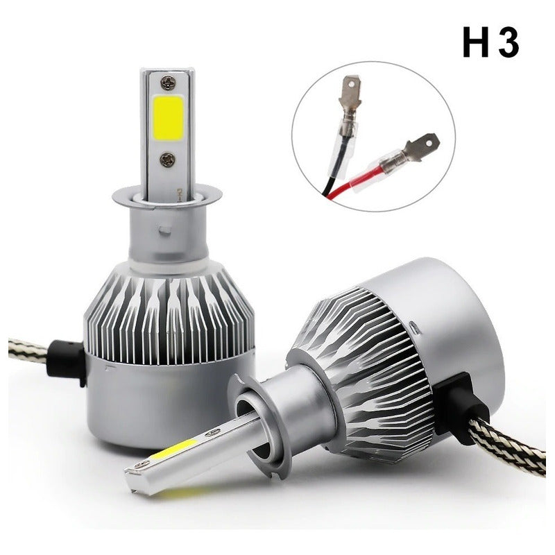 Kit Luces Turbo Led H3 Luz Led H3 Ampolletas H3 Led Auto Kit