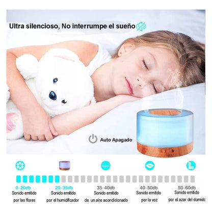 Humidificador Ultrasonico Humificador Aire Difusor 500ml