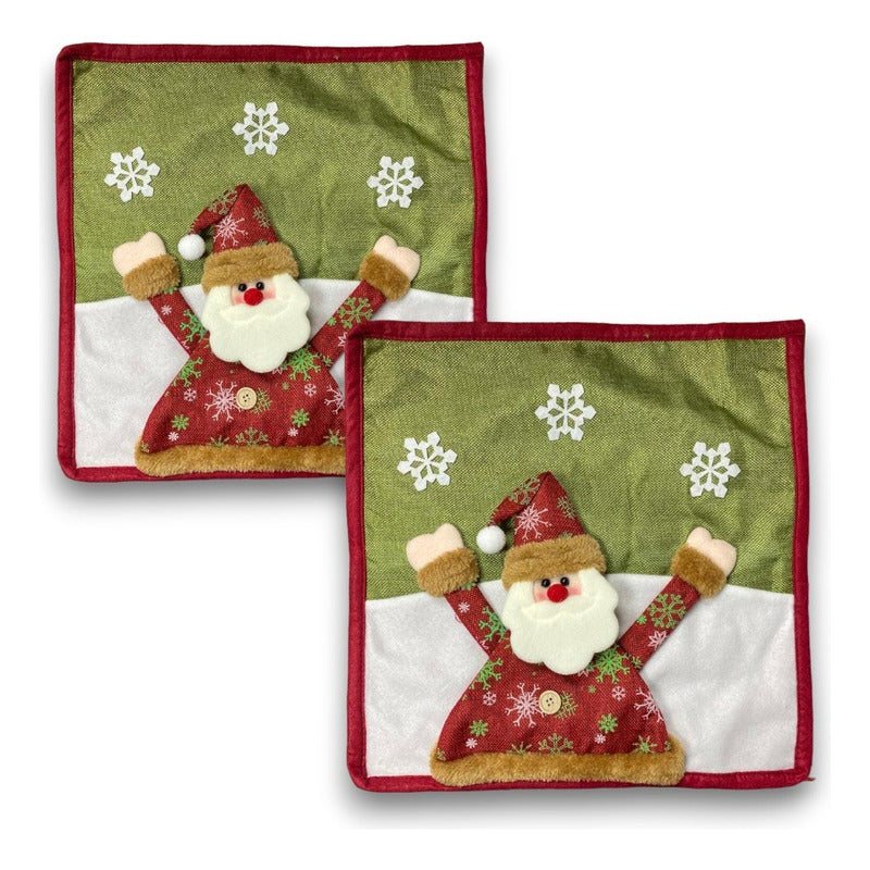 X2 Funda Cojin Navidad Fundas Navideñas Cojines Decorativos