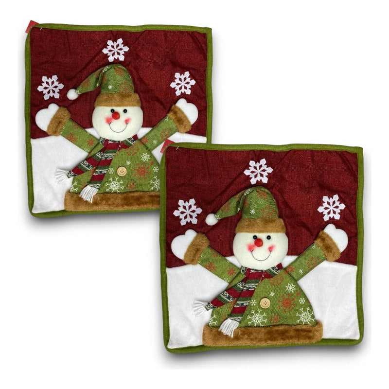 X2 Funda Cojin Navidad Fundas Navideñas Cojines Decorativos