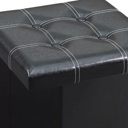 Banqueta Baul Puff Organizador Sofa 38x38 Asiento Plegable