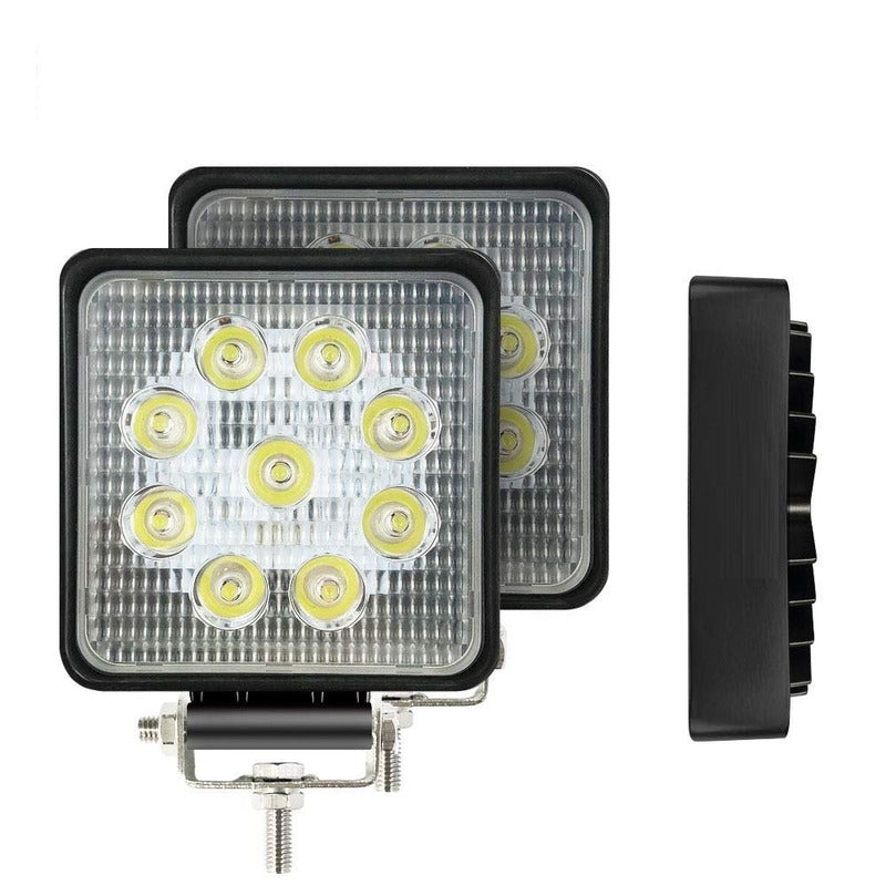 Pack X2 Focos Led Para Autos 27w Neblinero Barra Led 4x4