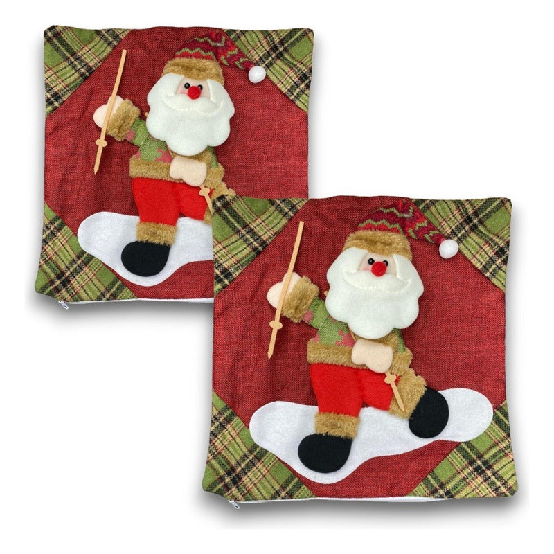 X2 Funda Cojin Navidad Fundas Navideñas Cojines Decorativos