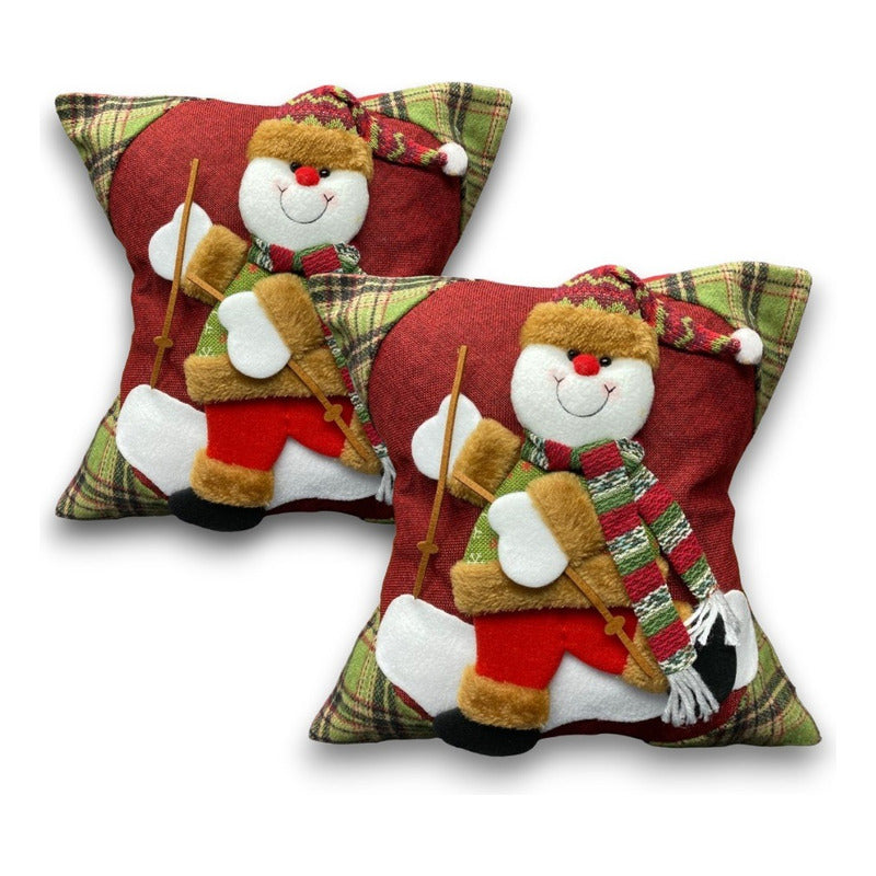 X2 Funda Cojin Navidad Fundas Navideñas Cojines Decorativos