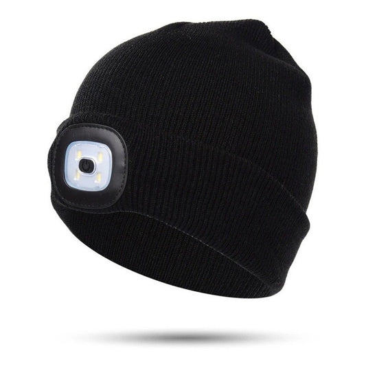 Gorros De Lana Hombre Mujer Gorro Invierno Luz Led Trekking