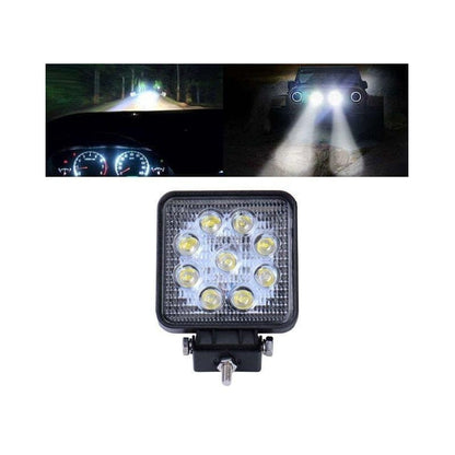 Pack X2 Focos Led Para Autos 27w Neblinero Barra Led 4x4