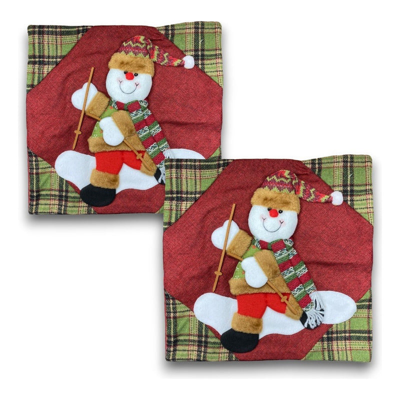 X2 Funda Cojin Navidad Fundas Navideñas Cojines Decorativos