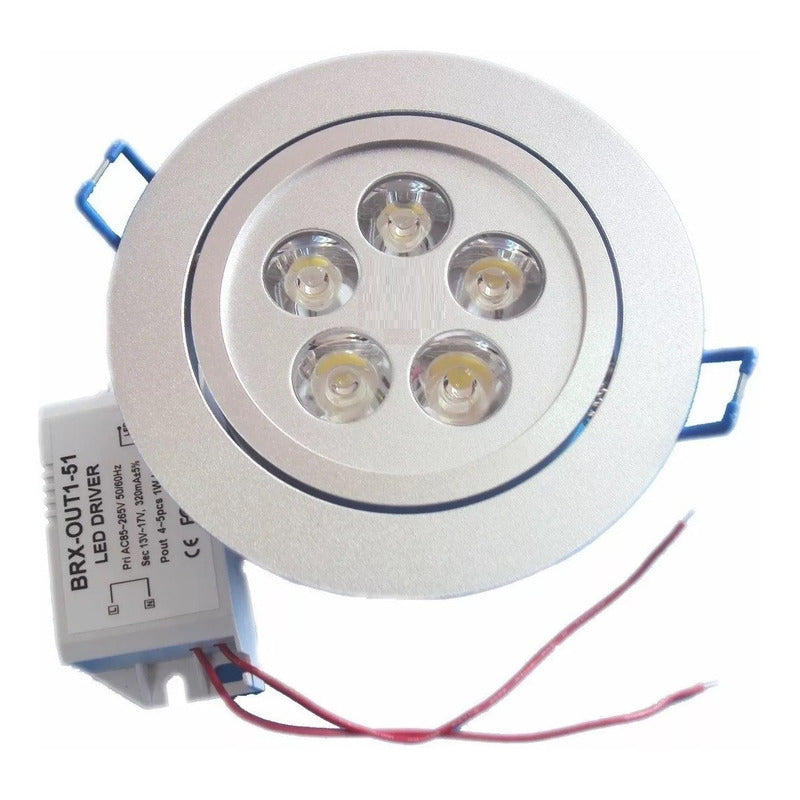 Pack X10 Foco Embutido Ampolleta Focos Embutidos Led 5w Fria