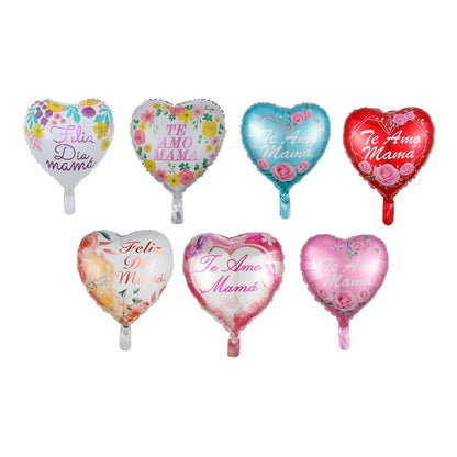 Pack X12 Globos Metalizados Feliz Dia Mama Dia De La Madre